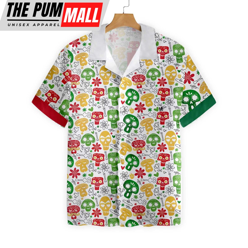 Mexican Hawaiian Shirt, Funny Mexican Skull Hawaiian Shirt