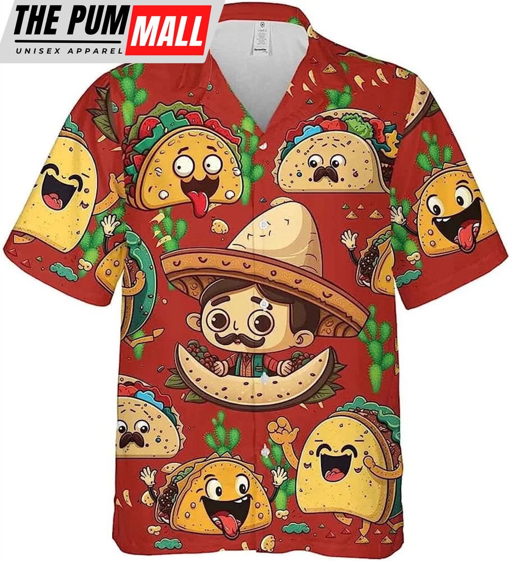 Mexican Hawaiian Shirt, Funny Taco Summer Men Hawaiian Shirt