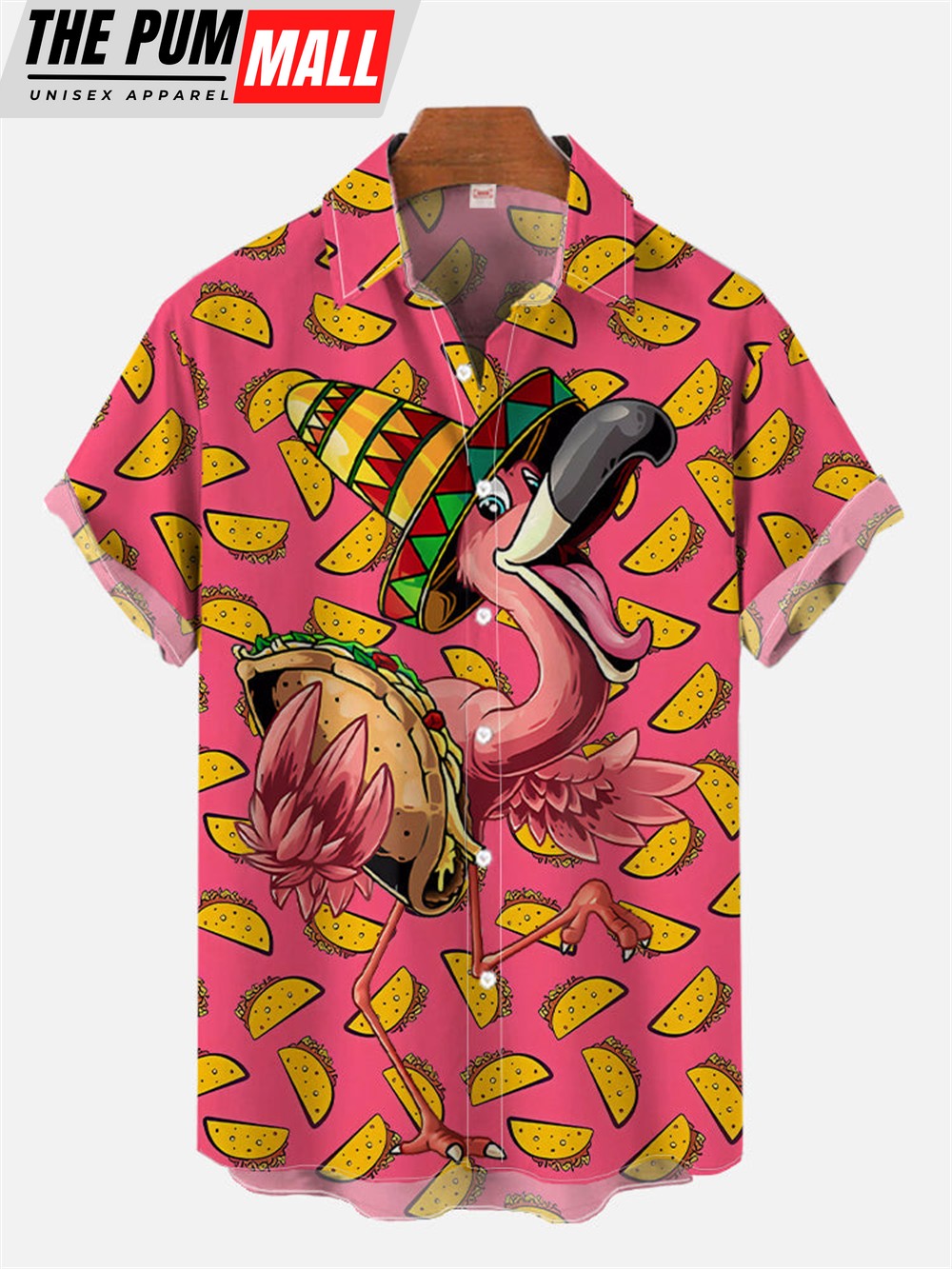 Mexican Hawaiian Shirt, Hawaii Mexican Tacos Flamingo Hawaiian Shirt