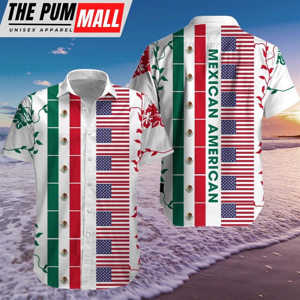 Mexican Hawaiian Shirt, Hawaiian Aloha Shirts Mexican Ameican Love
