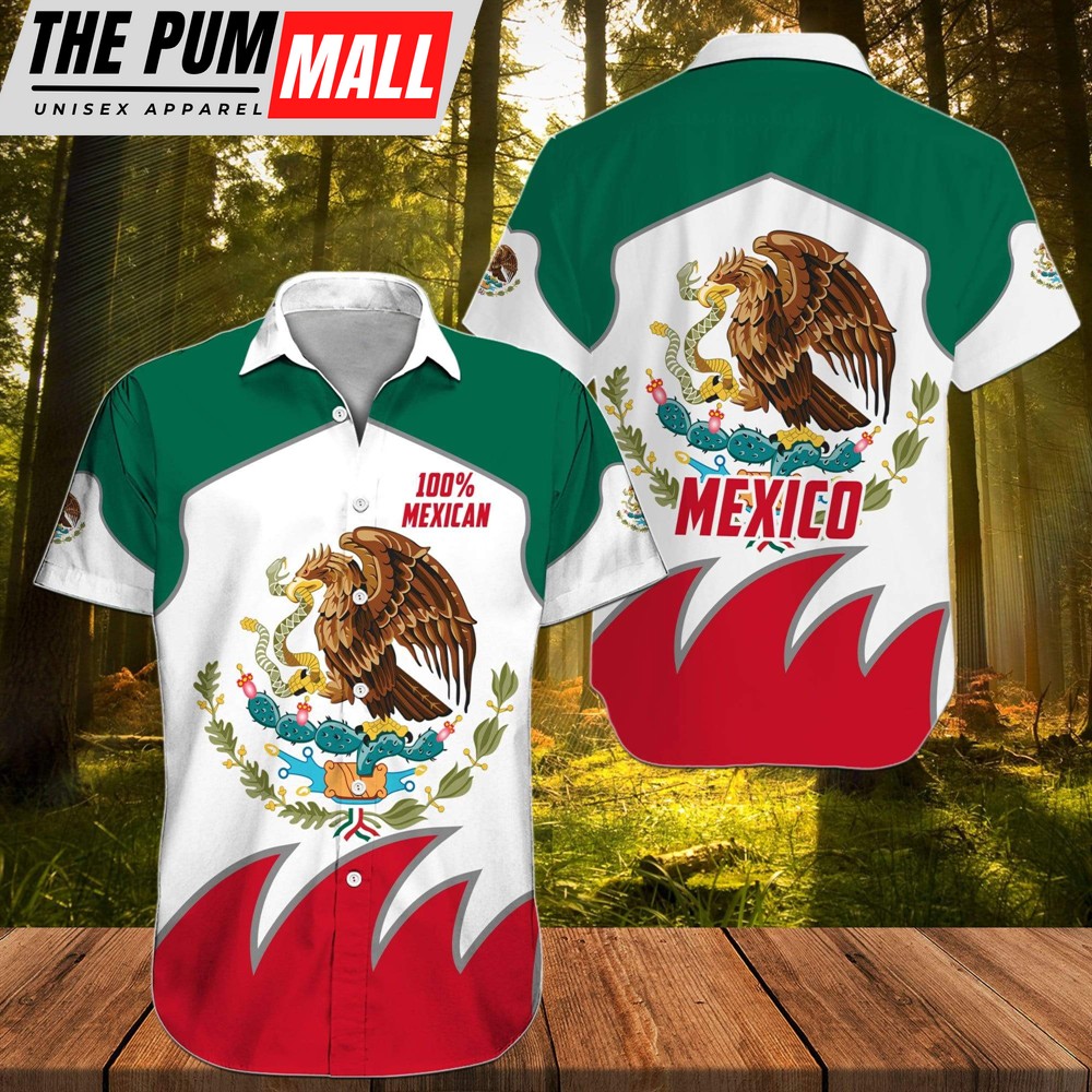Mexican Hawaiian Shirt, Hawaiian Aloha Shirts Mexico 100 Mexican