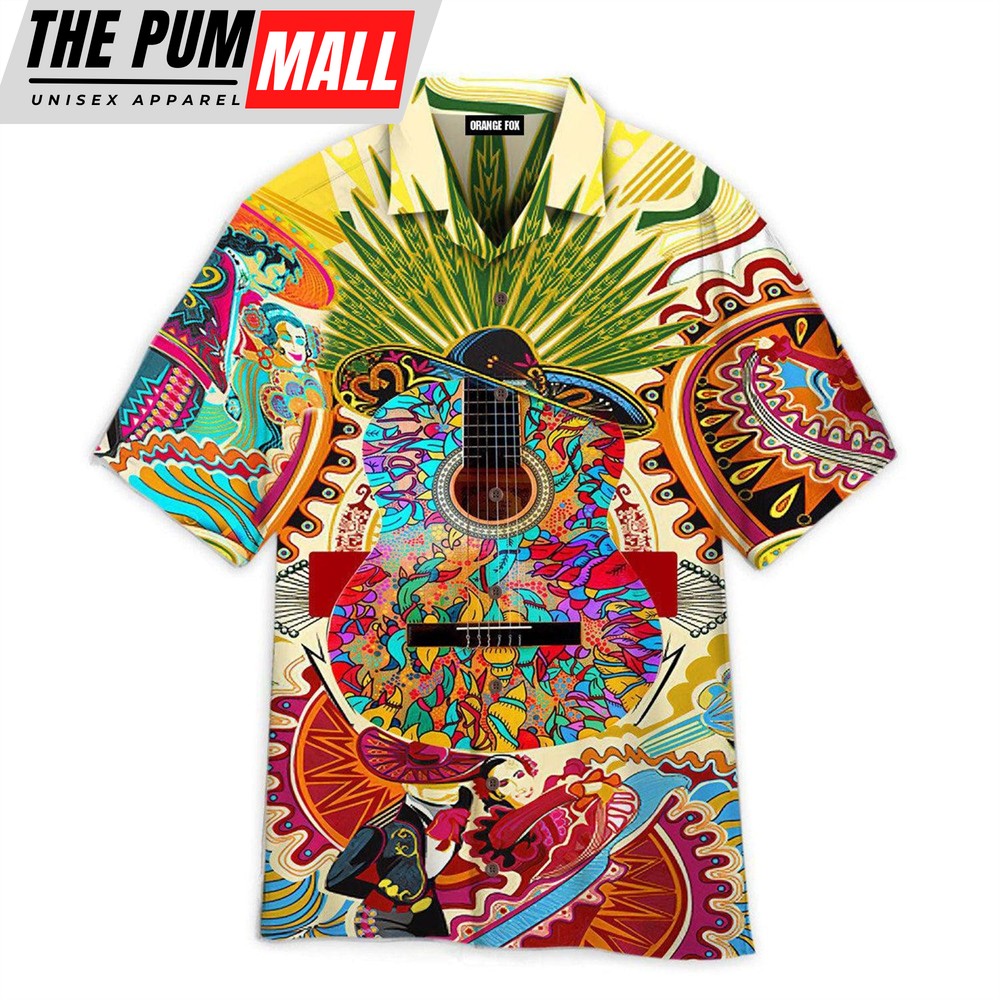 Mexican Hawaiian Shirt, Hippie Mexican Mexico Fiesta Hawaiian Shirt