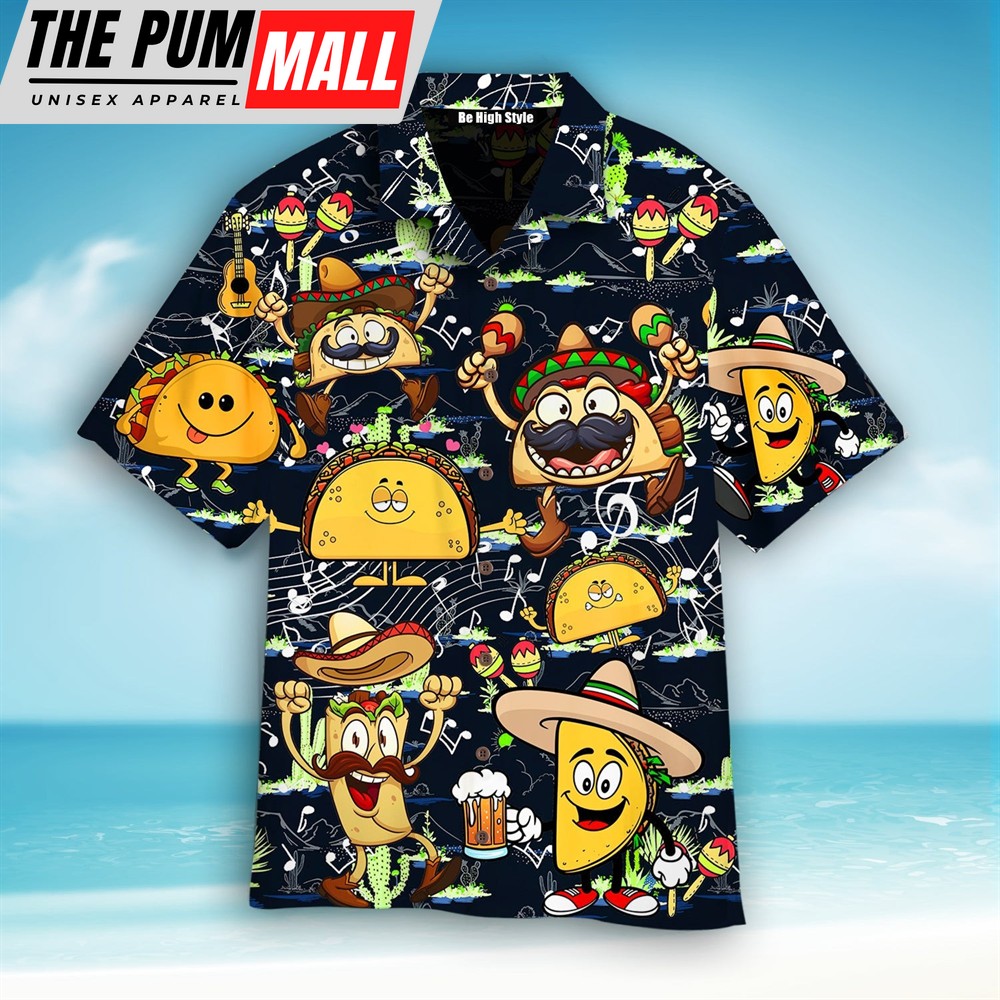 Mexican Hawaiian Shirt, Lets Fiesta Cinco De Mayo Funny Tacos Music Band Hawaiian Shirt