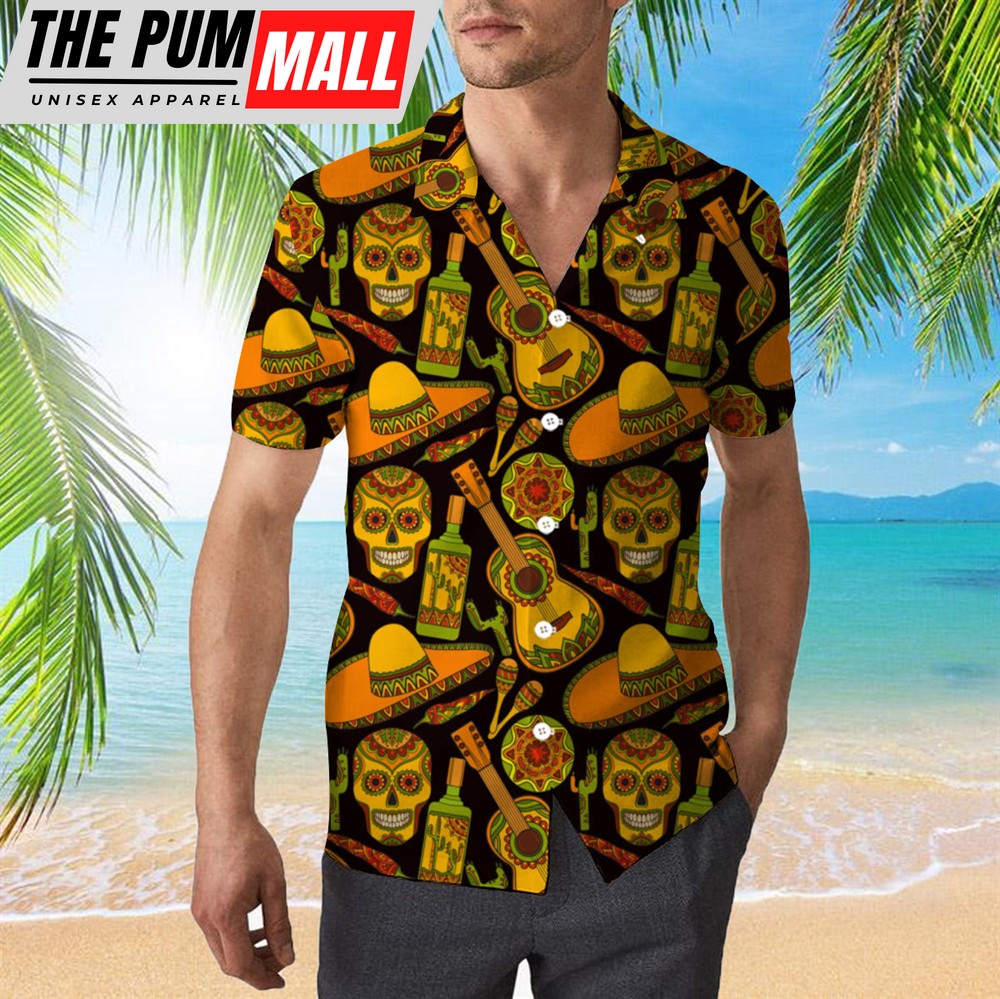 Mexican Hawaiian Shirt, Lets Fiesta Mexican Hawaiian Shirt