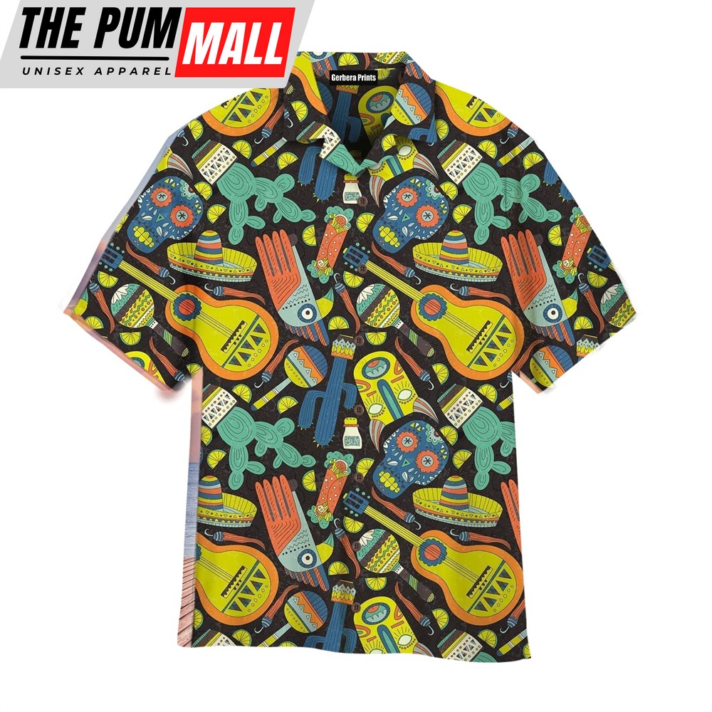 Mexican Hawaiian Shirt, Mexican Music Life Colorful Hawaiian Shirt