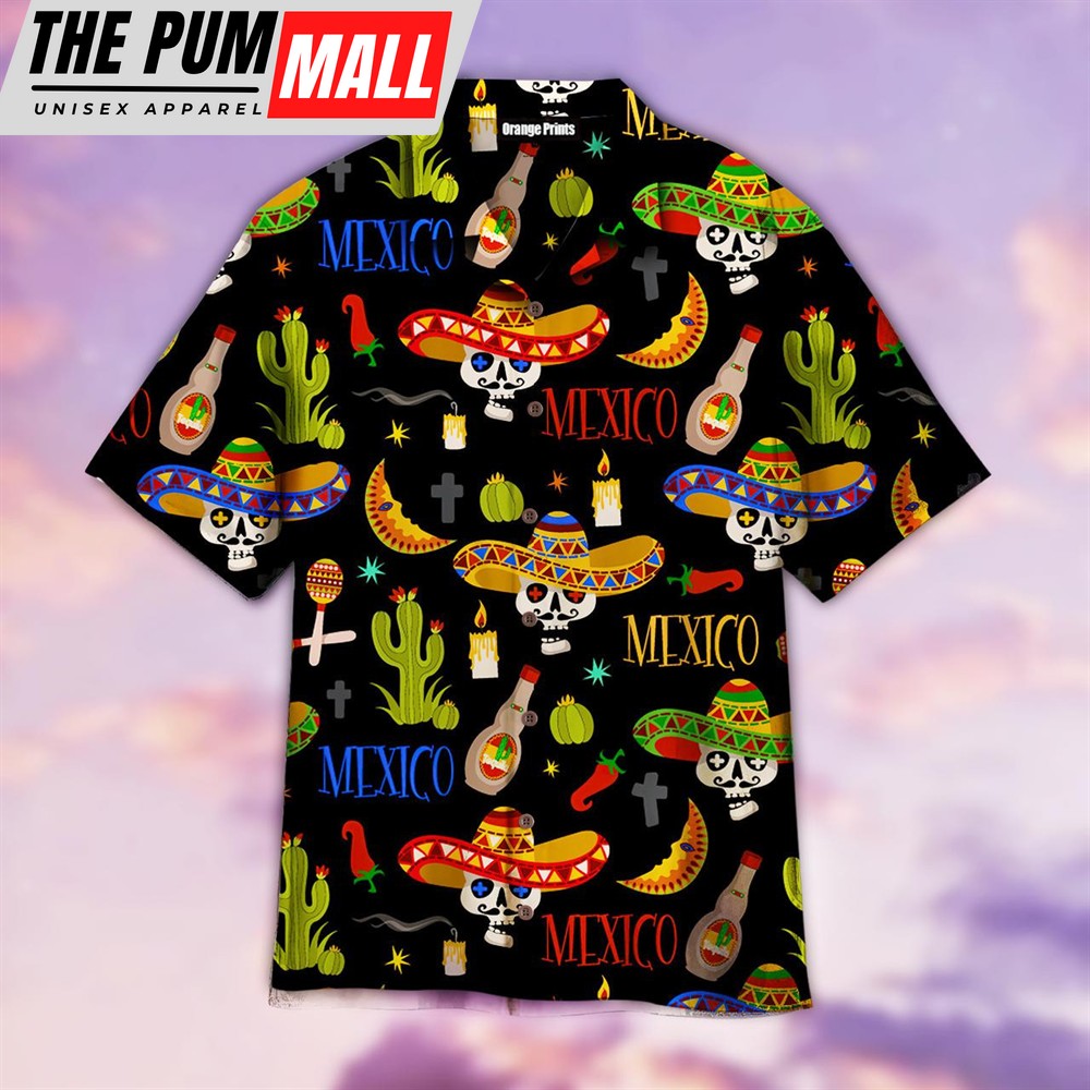 Mexican Hawaiian Shirt, Mexican Symbols Cinco De Mayo Aloha Hawaiian Shirt