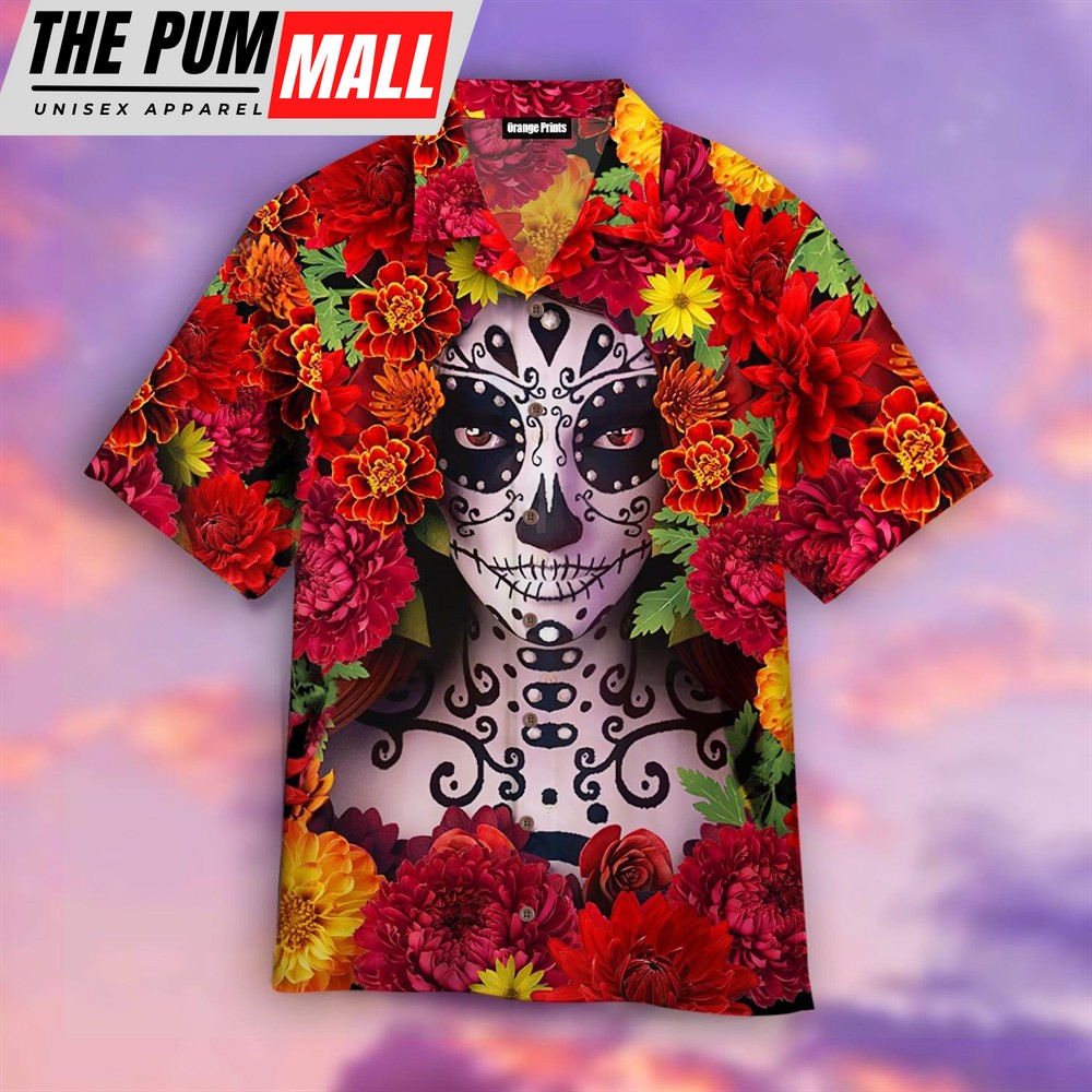 Mexican Hawaiian Shirt, Mexico Day Of The Dead Hawaiian Shirt