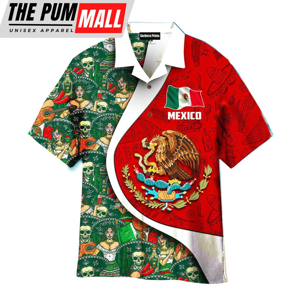 Mexican Hawaiian Shirt, Mexico Day Proud Of Mexican Hawaiian Shirt