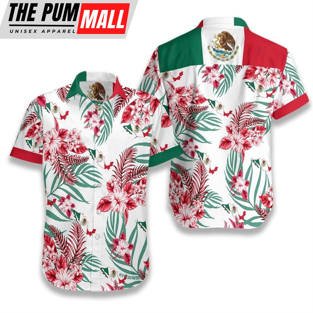 Mexican Hawaiian Shirt, Mexico Proud Hawaiian Shirt