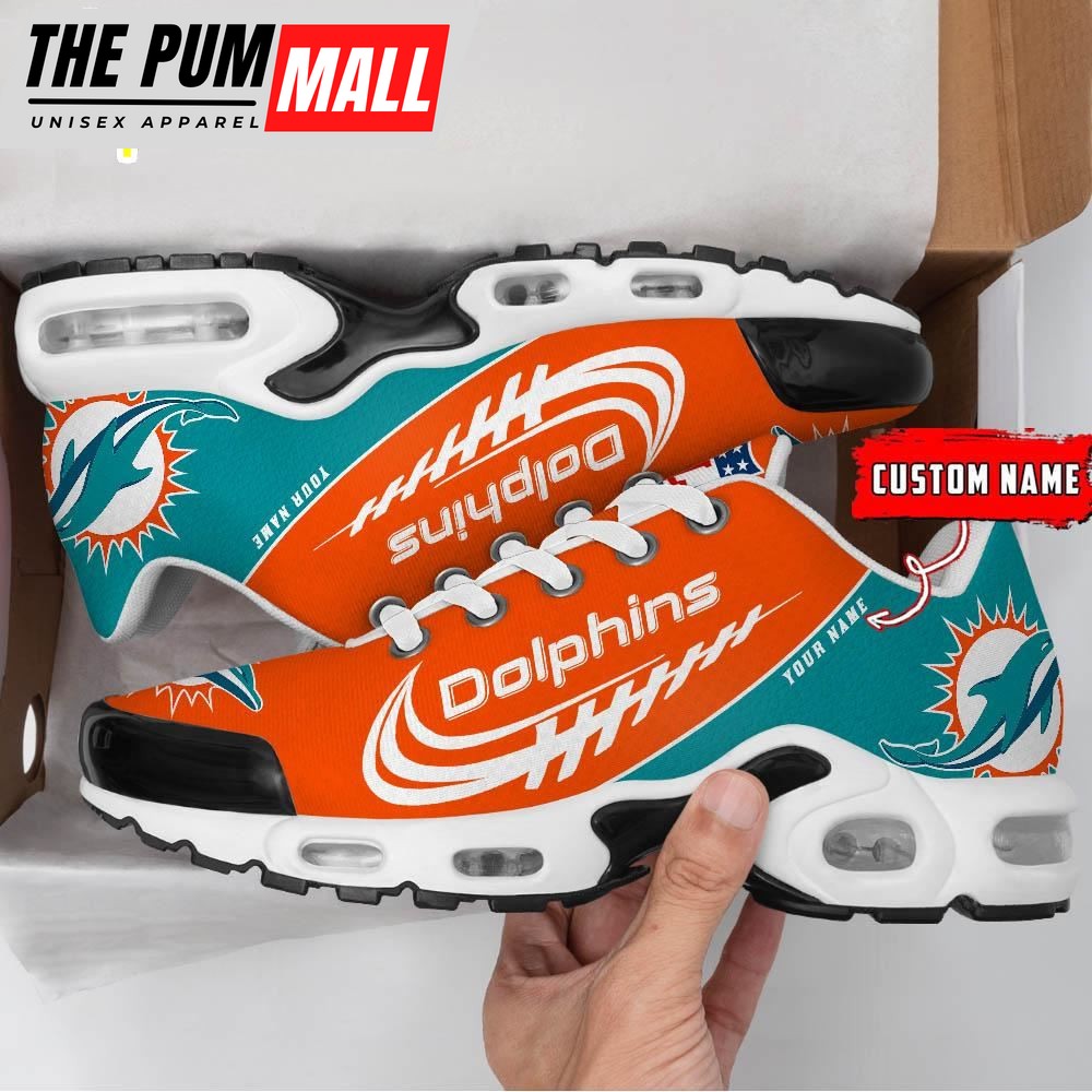 Miami Dolphins Football Custom NFL Sport Max Plus Shoes