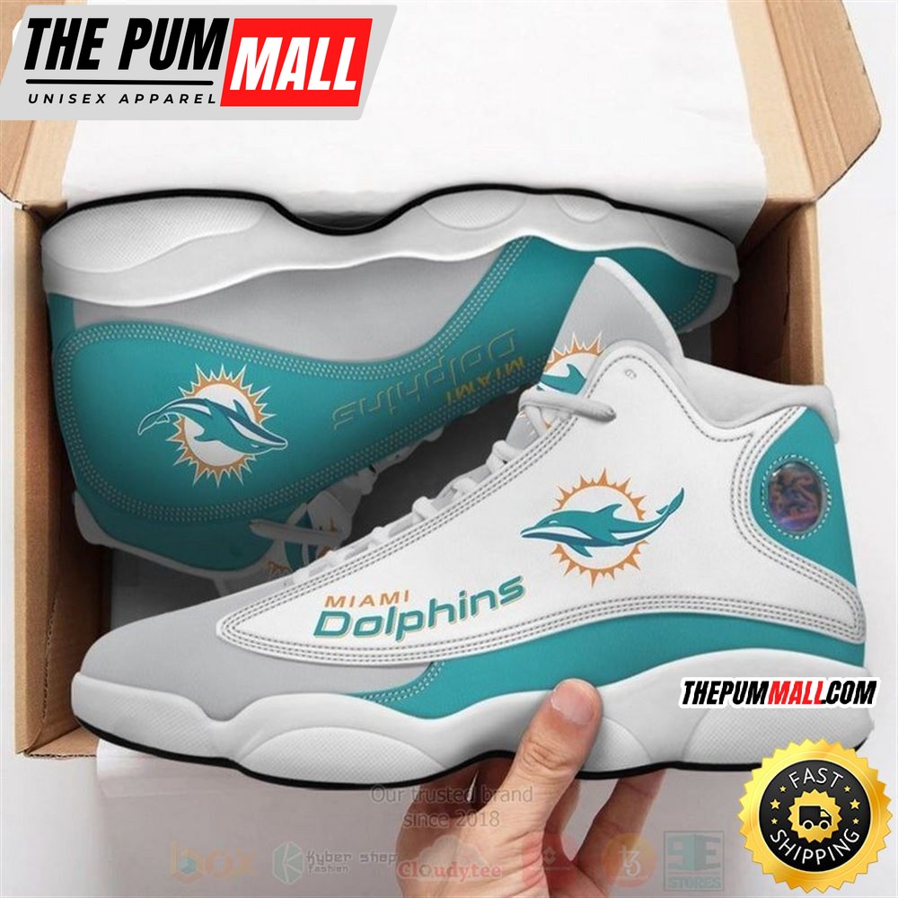 Miami Dolphins Football Nfl Air Jd 13 Shoes