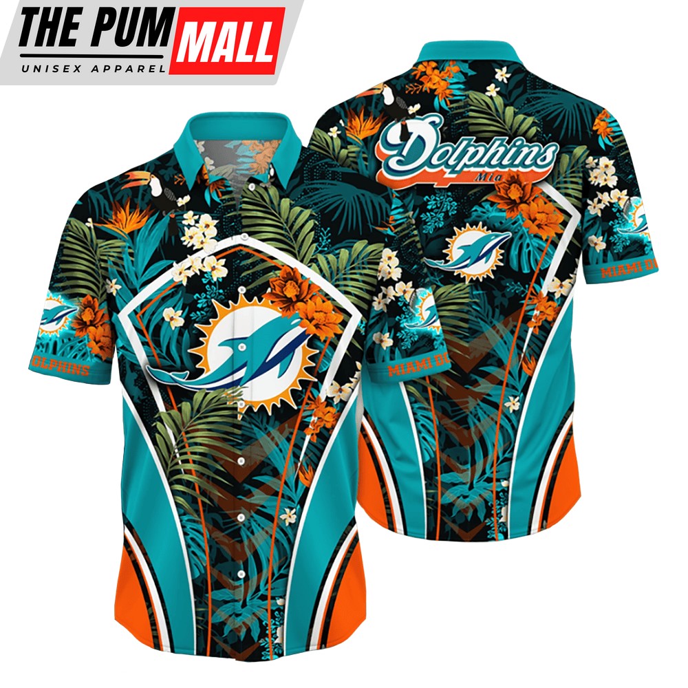 Miami Dolphins NFL Flower Tropical Hawaiian Shirt