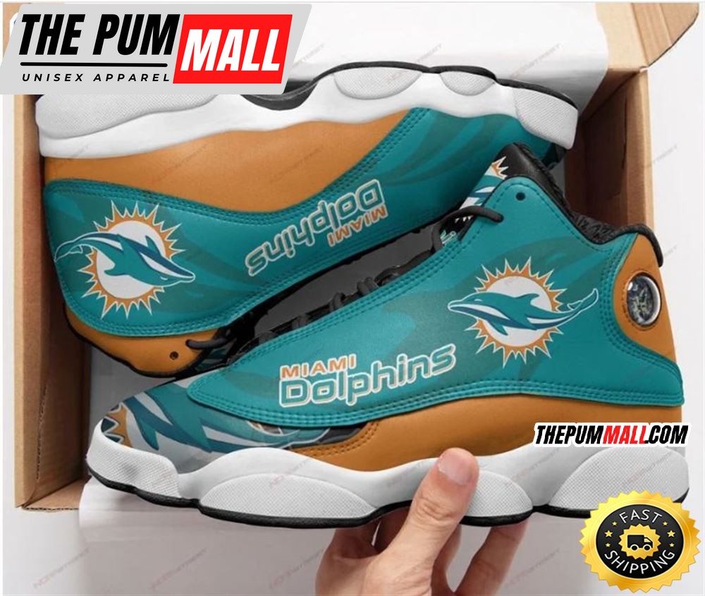 Miami Dolphins Nfl Ver 4 Air Jd 13 Sneaker
