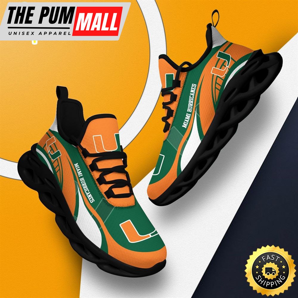 Miami Hurricanes Sneakers Max Soul Trending Summer
