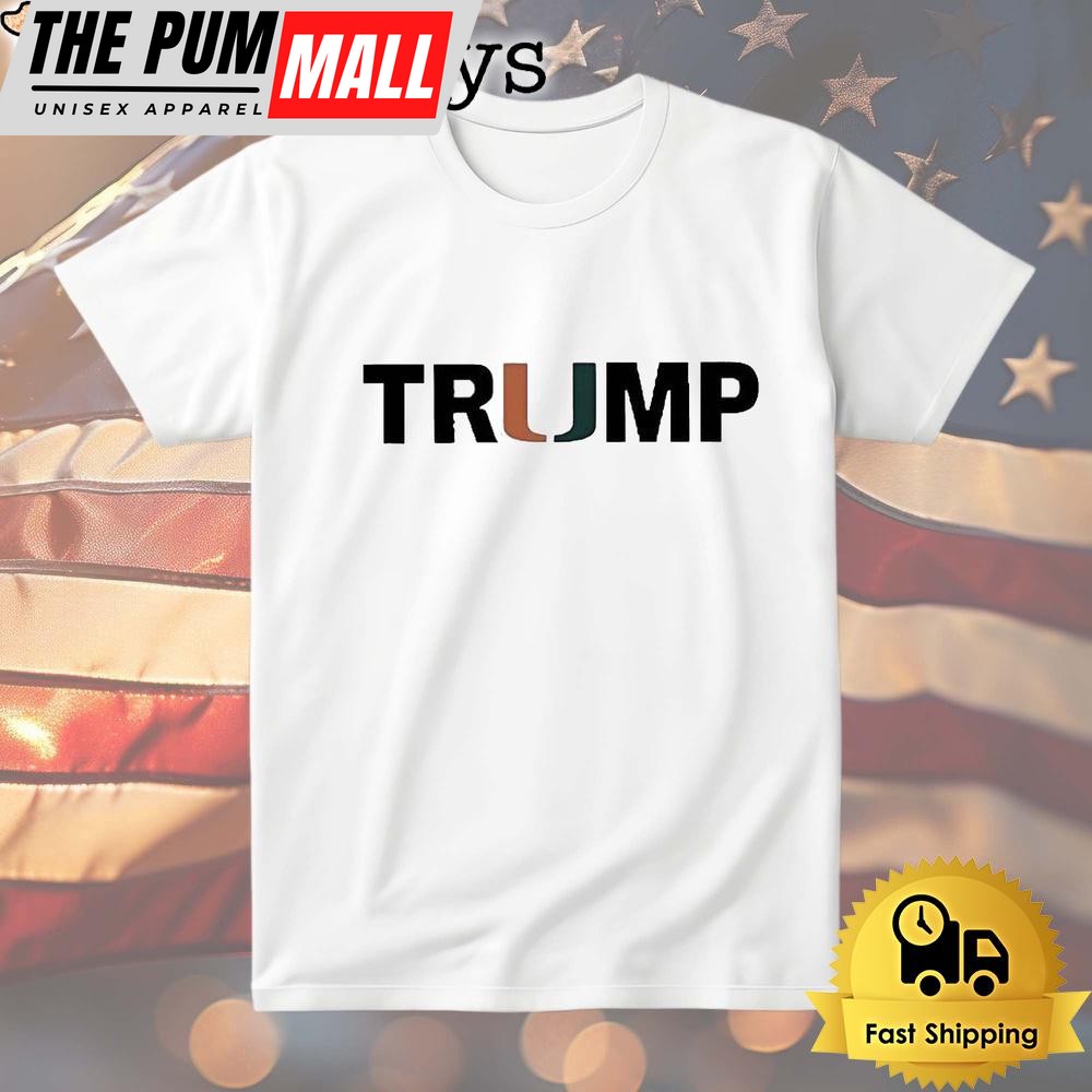 Miami Hurricanes Trump 2024 Make America Great Again Support For Trump T Shirt