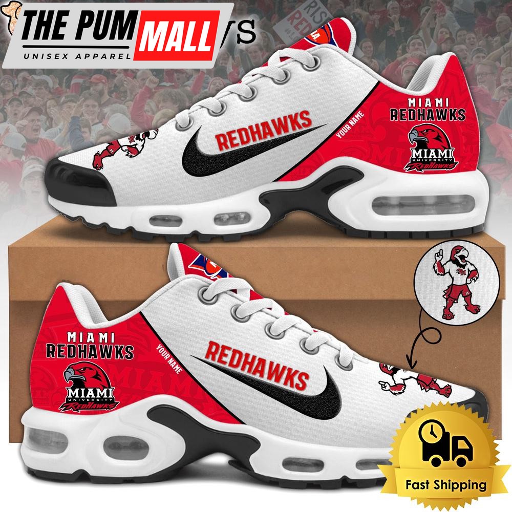 Miami Redhawks Football Mascot Symbol Custom Air Max Plus Shoes
