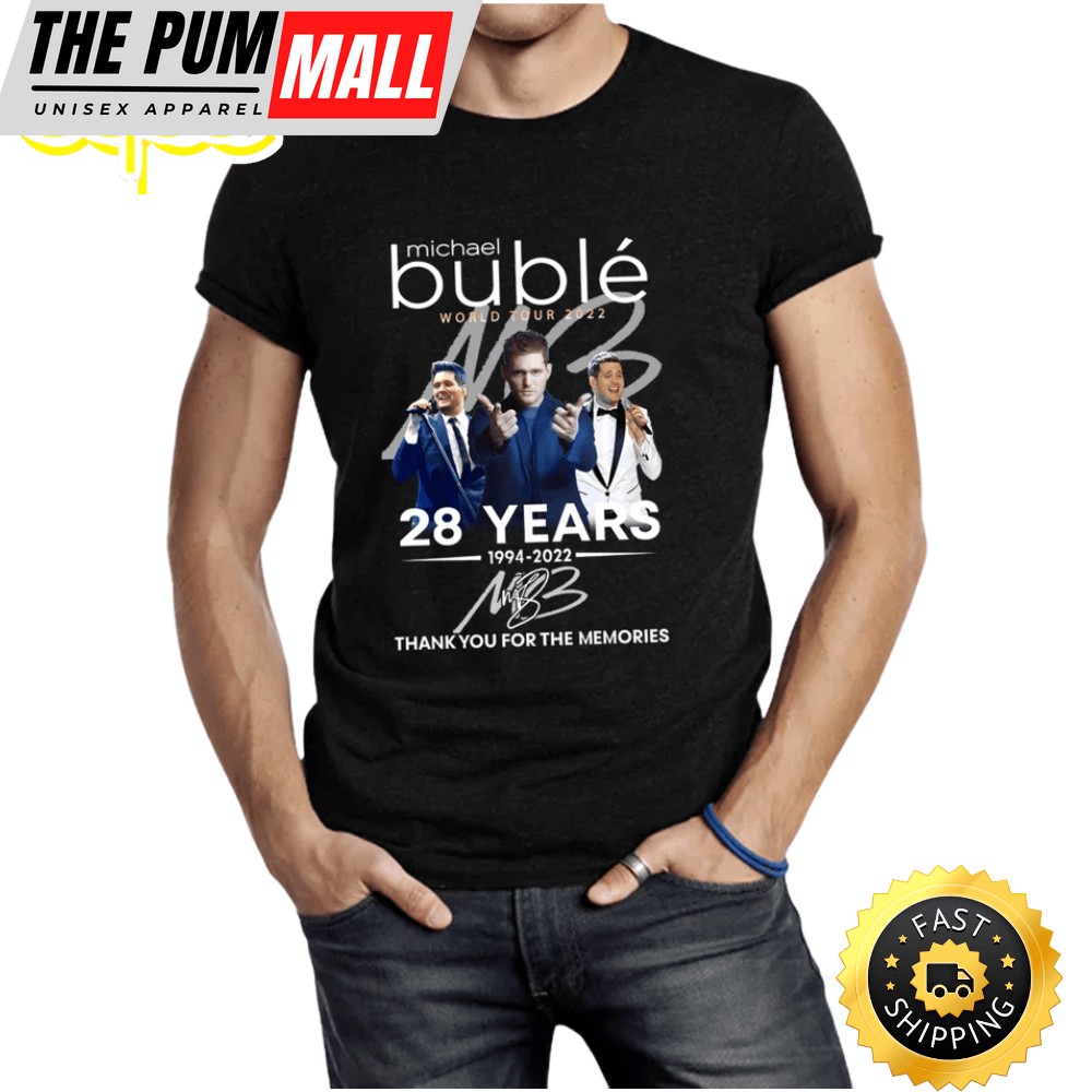 Michael Buble World Tour 2025 28 Years 1994 2025 T-shirt