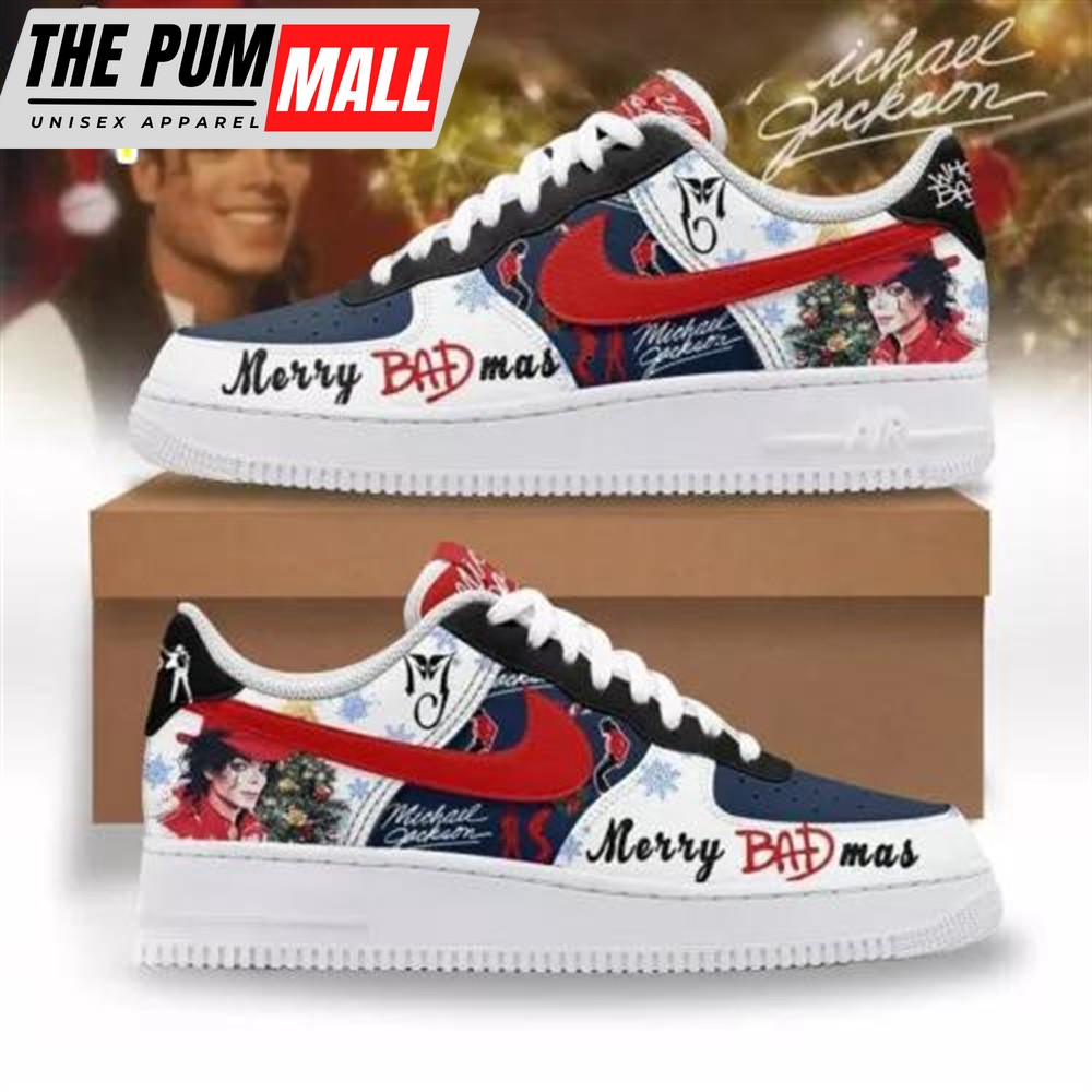 Michael Jackson Merry Christmas Badmas 2024 Air Force 1 Shoes