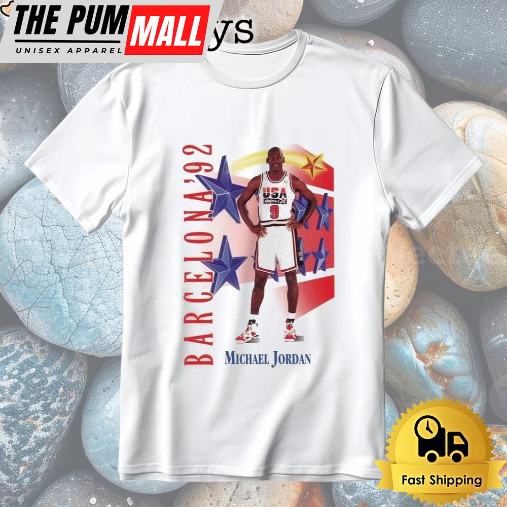 Michael Jordan 1991 SkyBox USA Barcelona ’92 T-Shirt