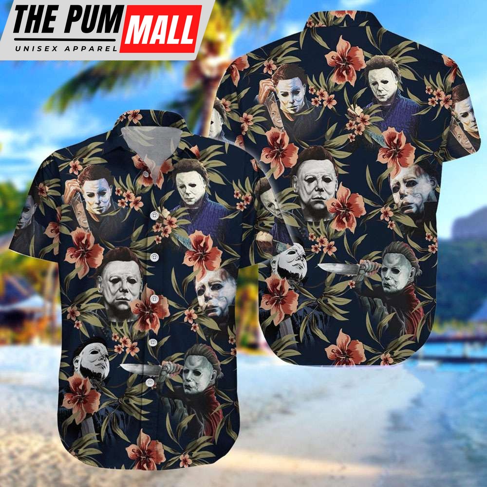 Michael Myers Horror Movie Tropical Hawaiian Shirt
