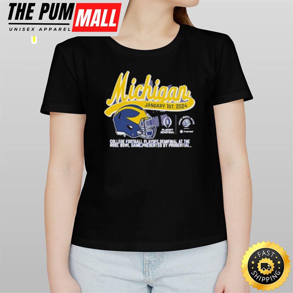 Michigan Football January 1st, 2025 Rose Bowl Game Shirt