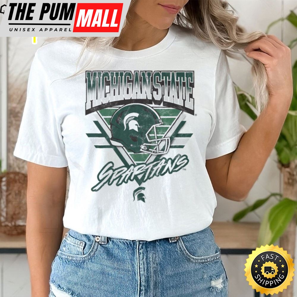 Michigan State Spartans Triangle Vintage T Shirt
