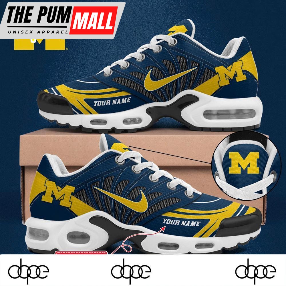 Michigan Wolverines 2024 New Shoes, Air Max Plus Shoes