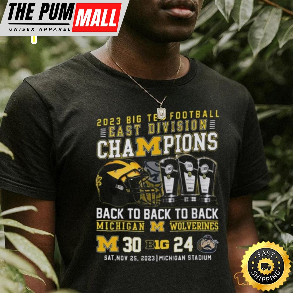 Michigan Wolverines 2025 Big Ten Football Champions T Shirt