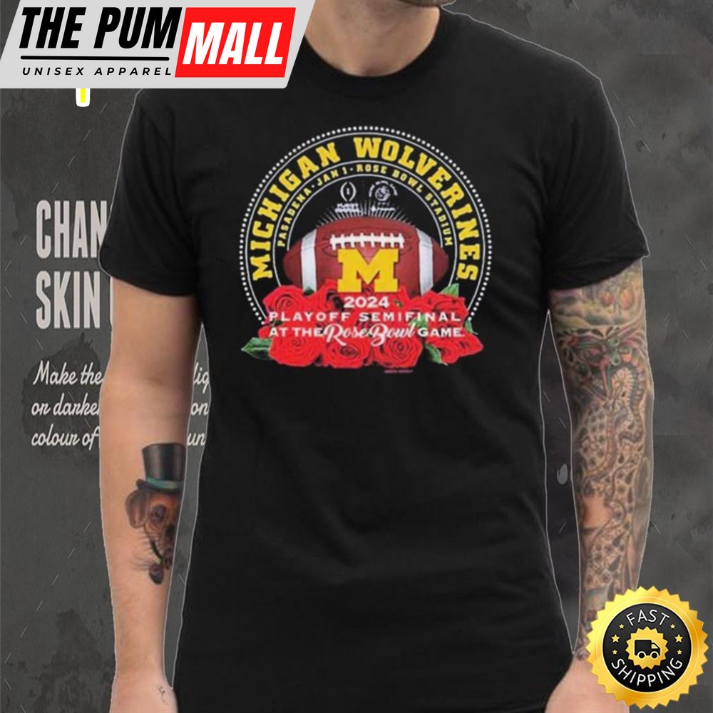 Michigan Wolverines 2025 Cfp At The Rose Bowl Game Shirt