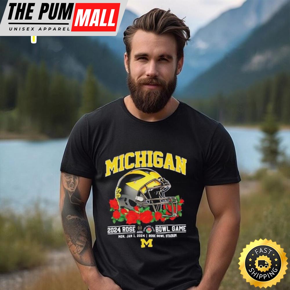 Michigan Wolverines 2025 Rose Bowl Game Mon, Jan 1, 2025 Rose Bowl Stadium T Shirt