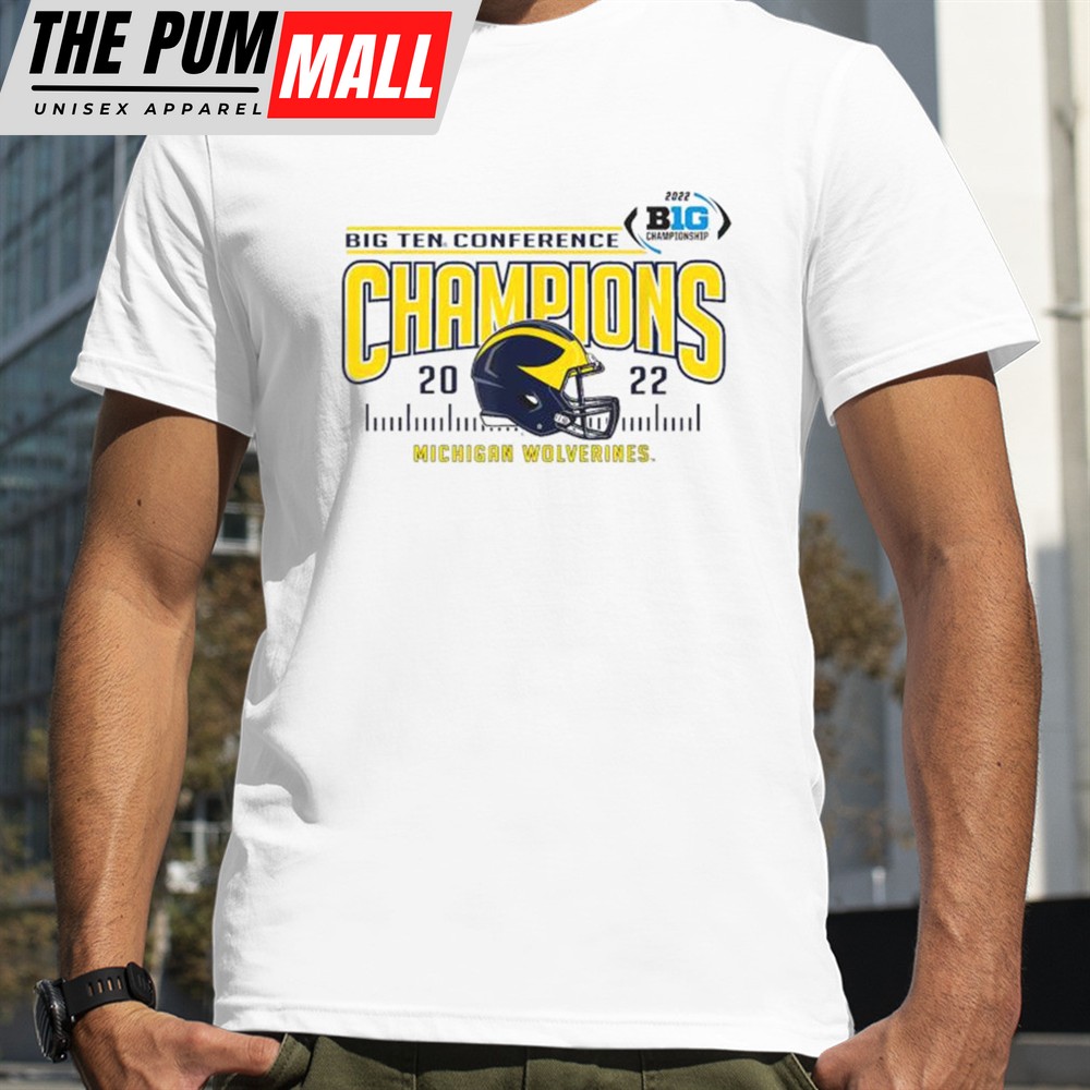 Michigan Wolverines Big Ten Champs 2025 Football Helmet T-shirt
