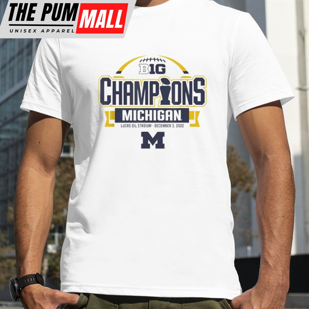 Michigan Wolverines Big Ten Champs 2025 Locker Room White T-shirt