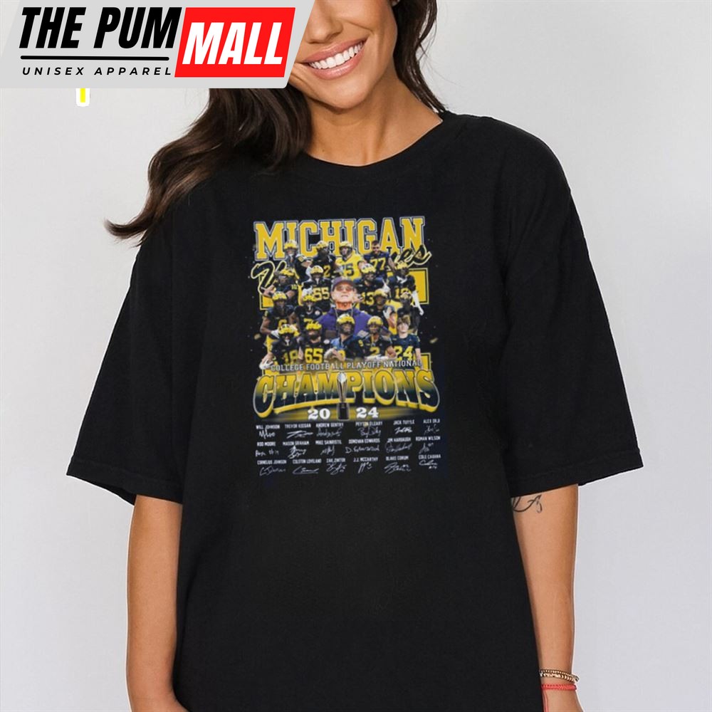 Michigan Wolverines College Football Playoff National Champions 2025 T Shirt