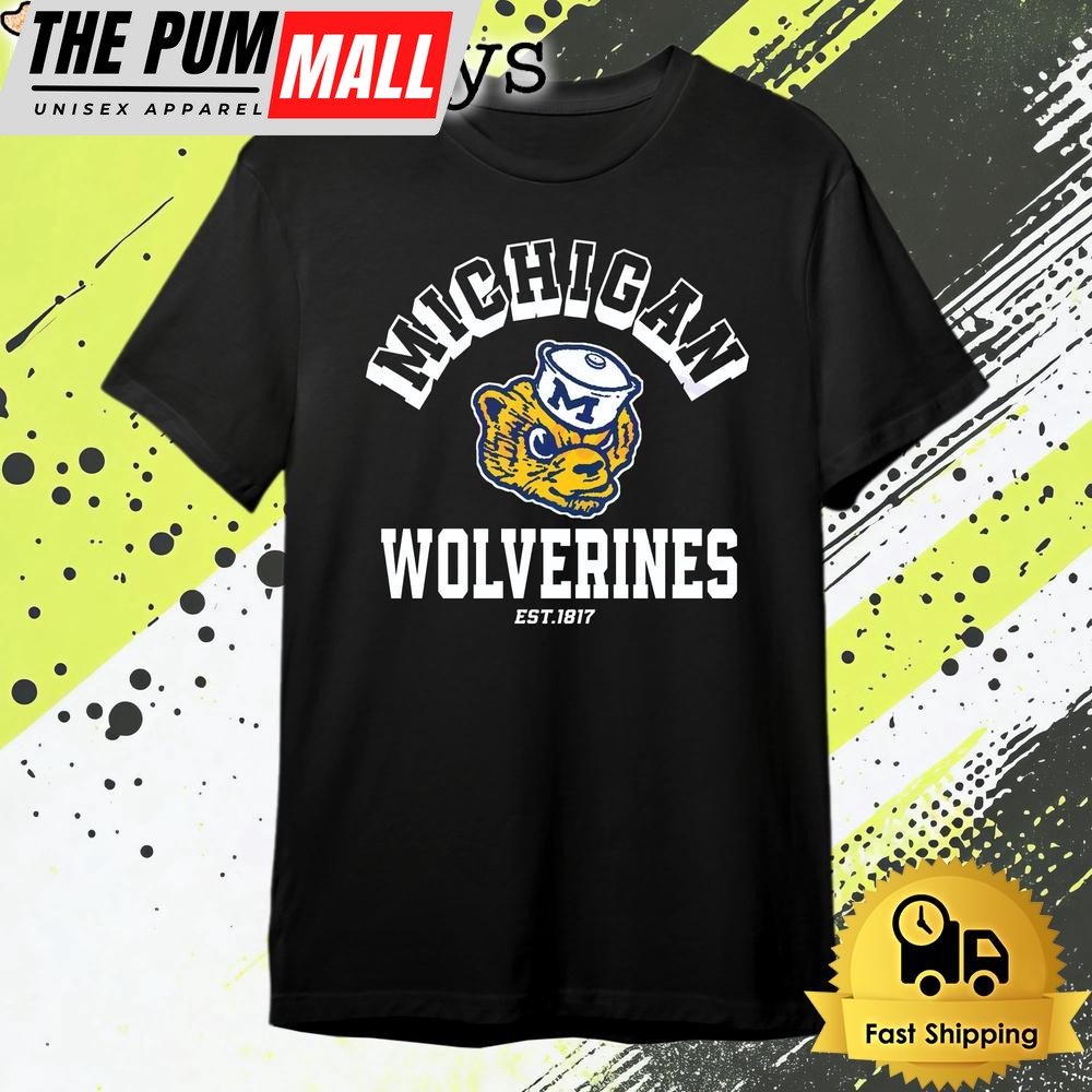 Michigan Wolverines Logo Mascot Est 1817 T Shirt