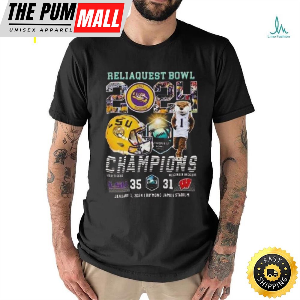 Michigan Wolverines Mascot Reliaquest Bowl 2025 Champions Shirt