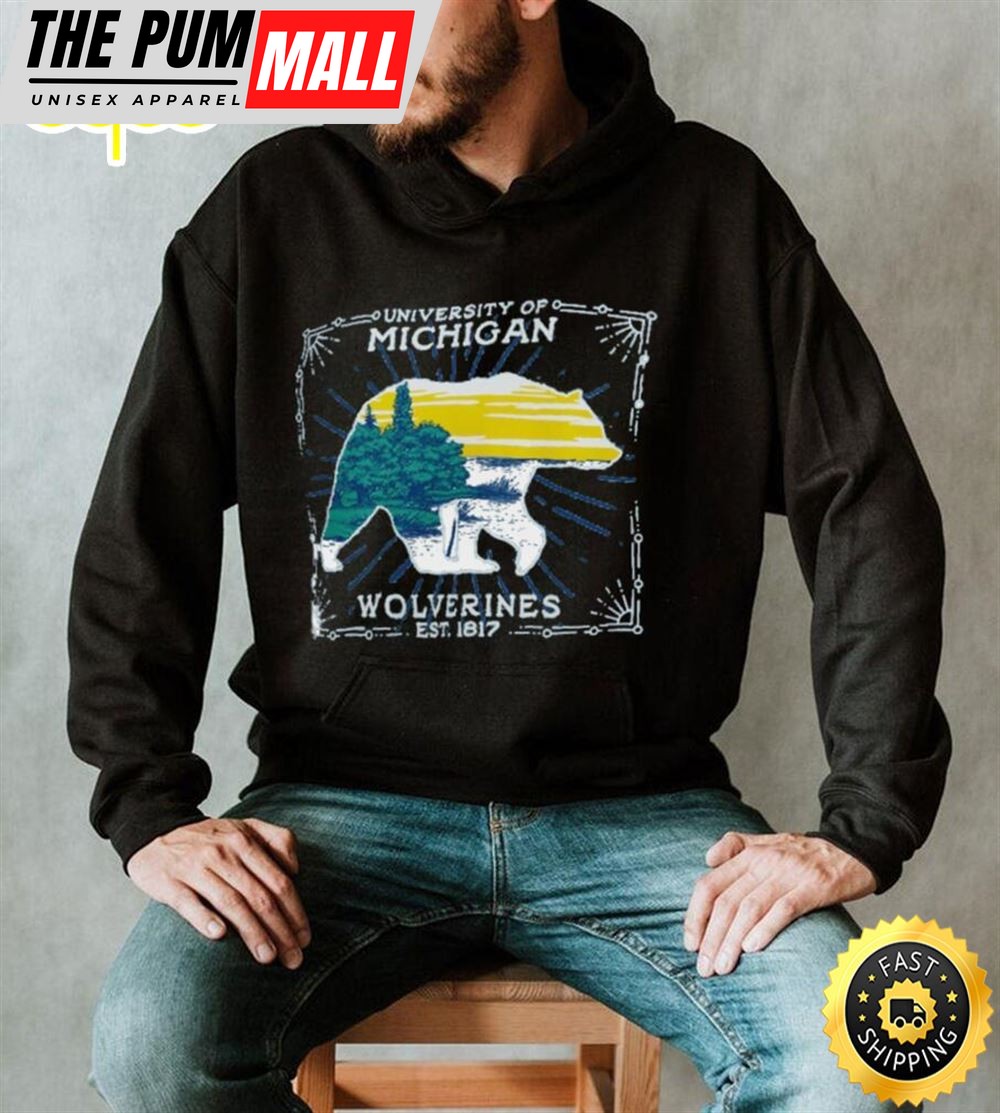 Michigan Wolverines State Scenery Comfort Colors T Shirt