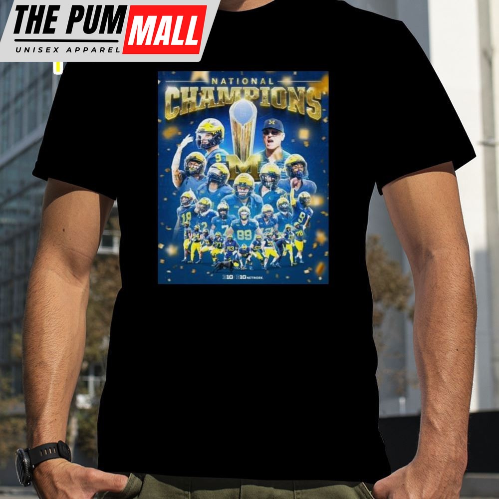 Michigan Wolverines Team Players National Champions 2025 Shirt