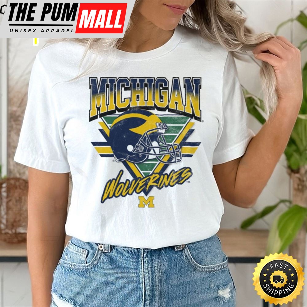 Michigan Wolverines Triangle Vintage T Shirt