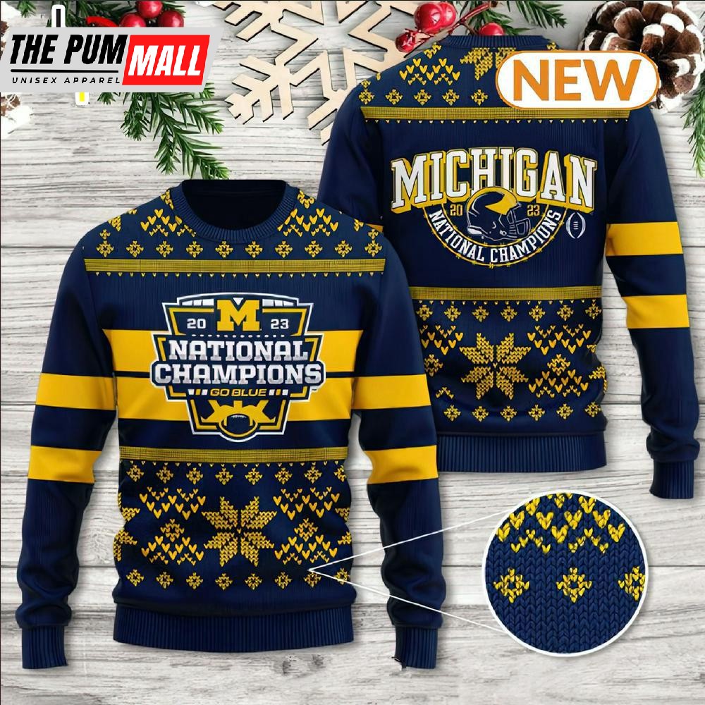 Michigan Wolverines Ugly Christmas Sweater Shirt, Sweatshirt