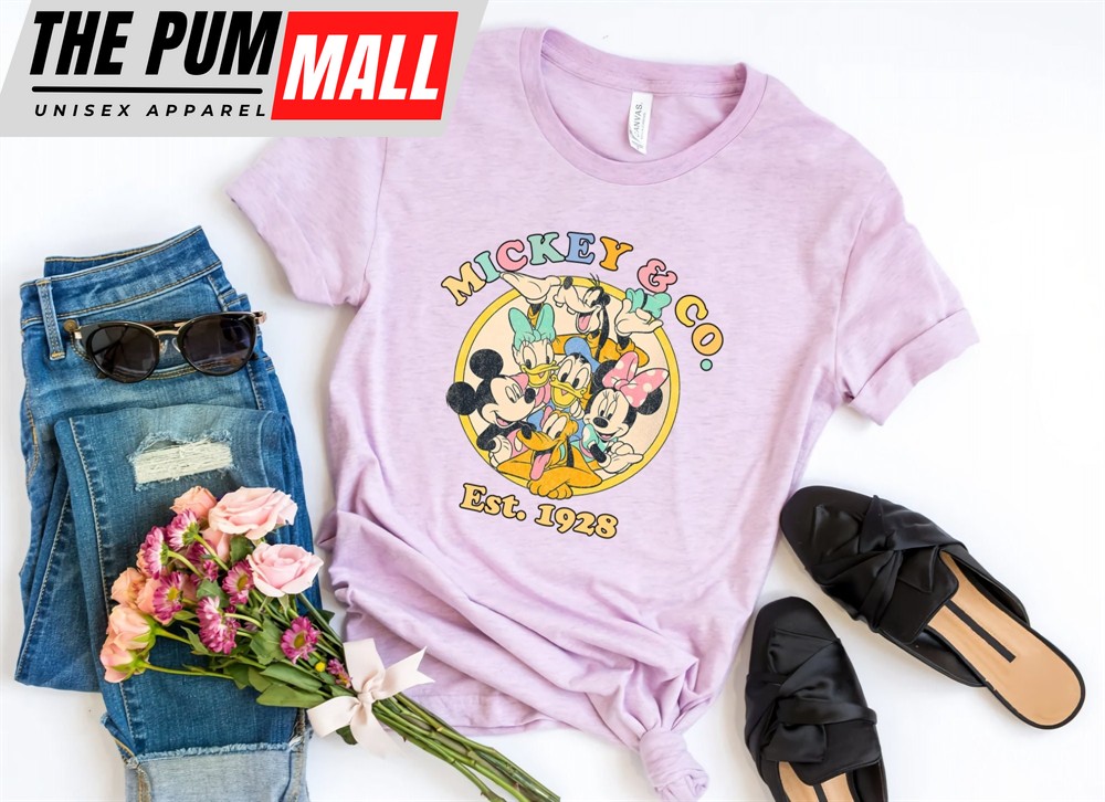 Mickey And Co Disney Characters Est 1928 Shirt