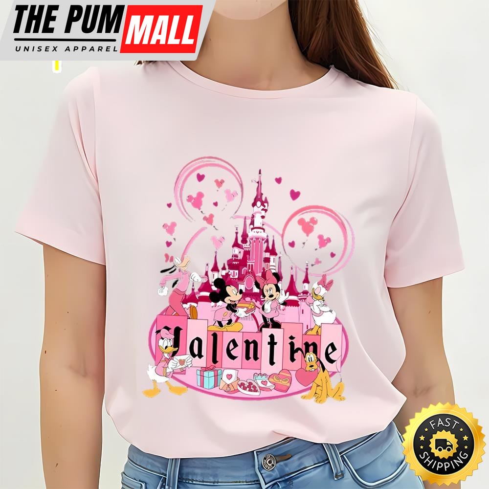 Mickey And Friends Valentines Shirt, Disneyland Valentines Day Shirt