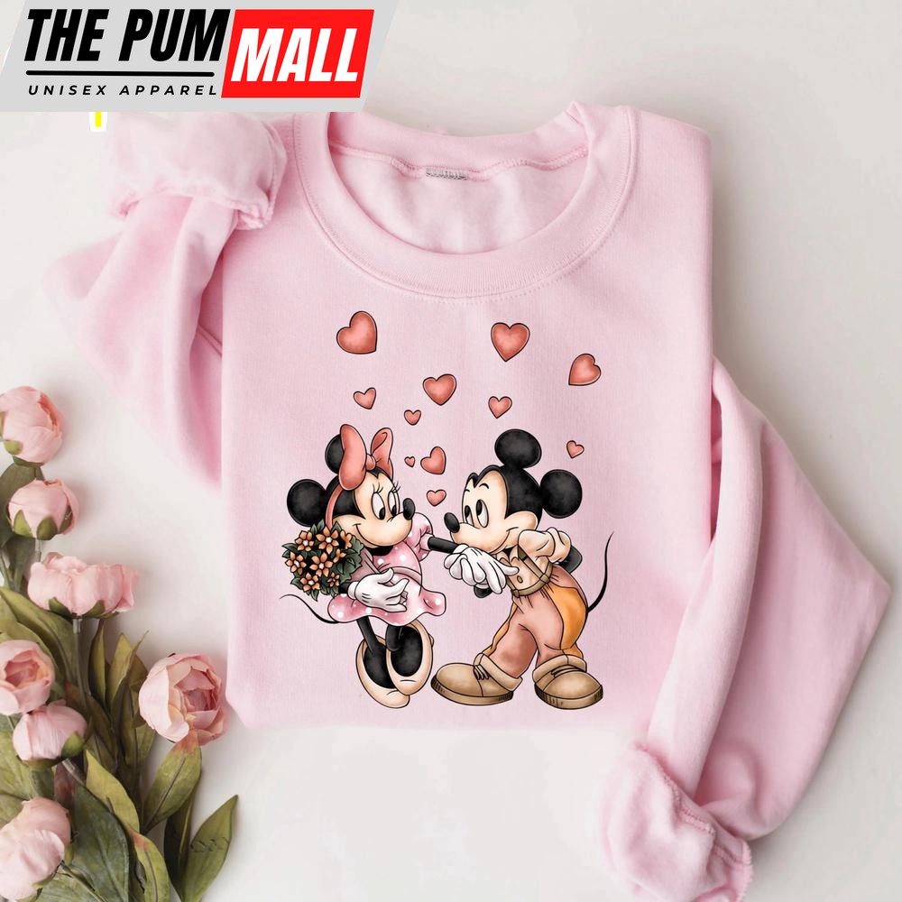 Mickey and Minnie Valentine Sweatshirt