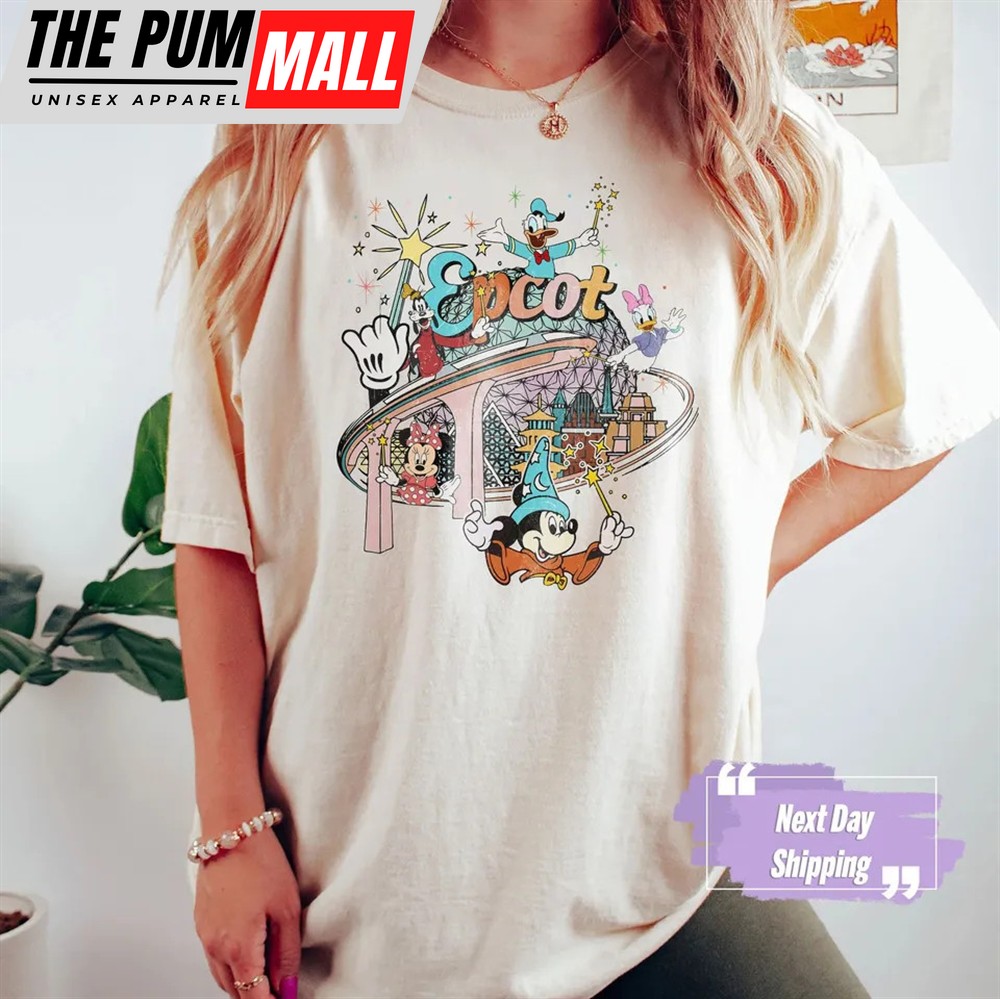 Mickey Disney Epcot Shirt, Vintage Epcot 1982 Shirt