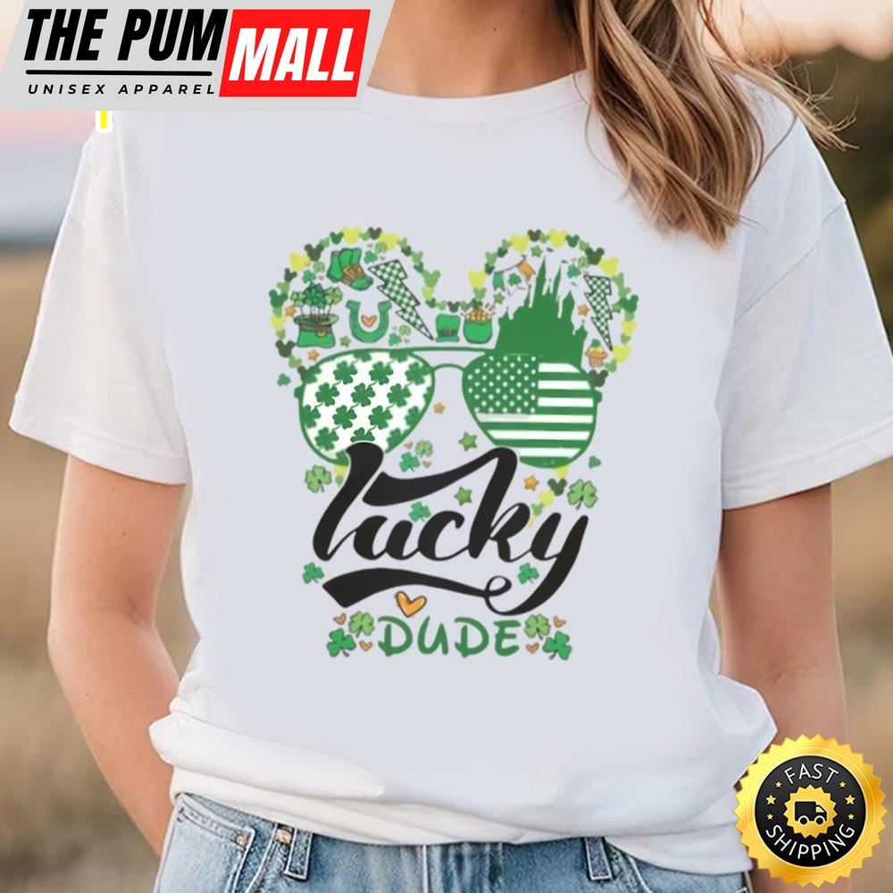Mickey Lucky Dude Shirt, Disney Saint Patricks Day Shirt
