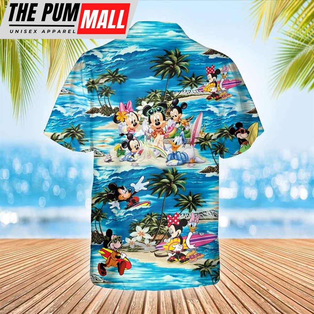 mickey-minnie-and-friends-surfing-hawaiian-shirt-awesome-matching-disney-family-5mm9r7lt Mickey Minnie and Friends Surfing Hawaiian Shirt, Awesome Matching Disney Family Aloha Shirts