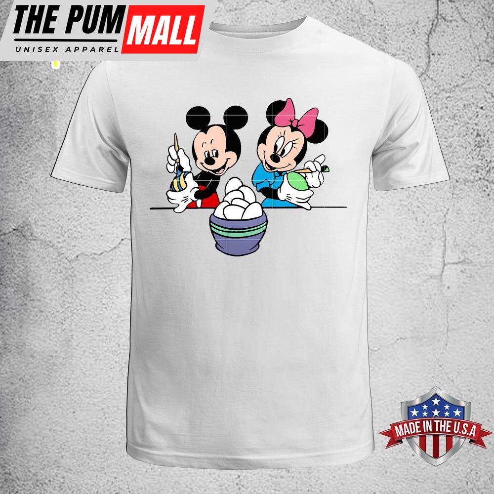 Mickey & Minnie Eggs Easter Day Unisex T-Shirt