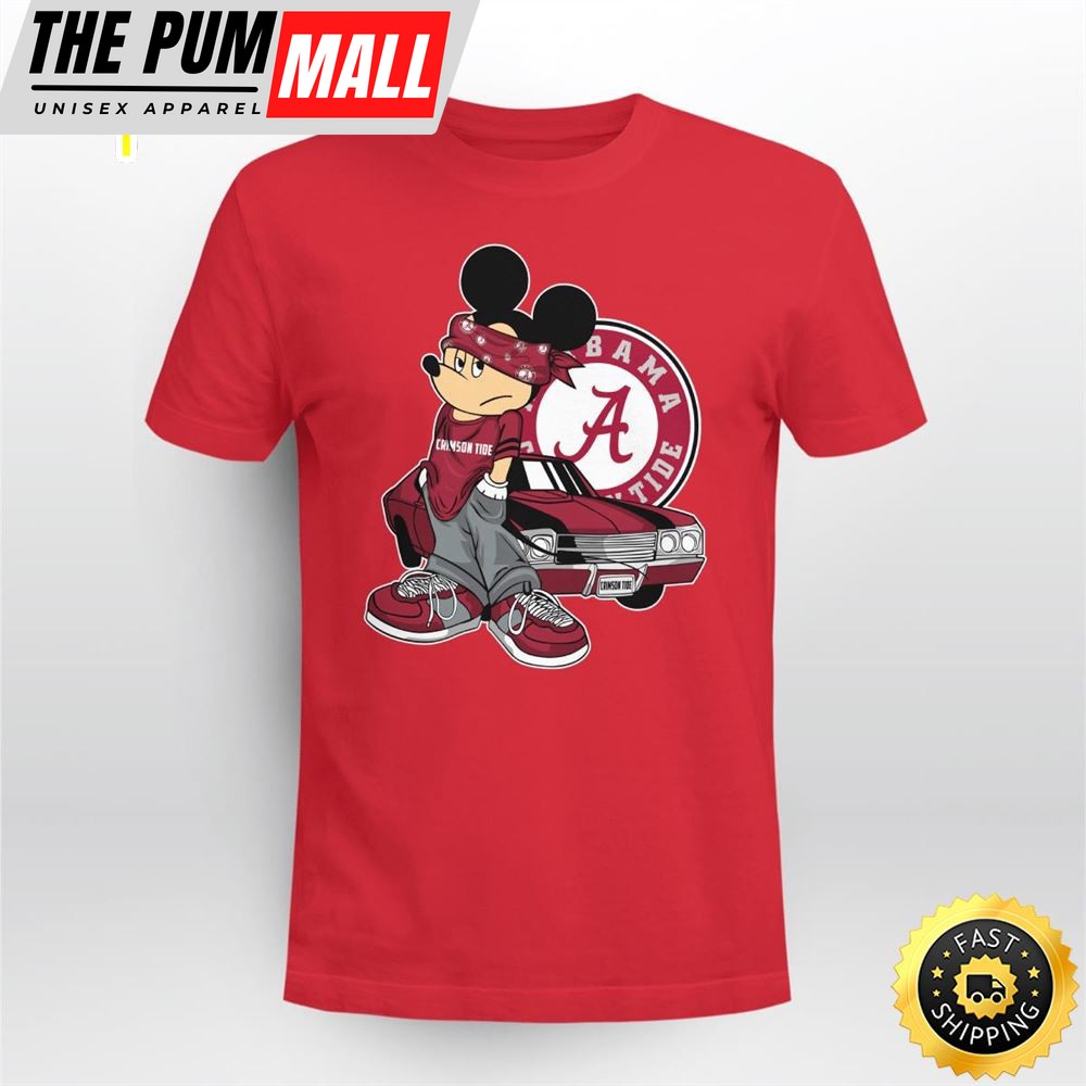Mickey Mouse Alabama Crimson Tide Super Cool Mickey Mouse 100 Year Anniversary Shirt