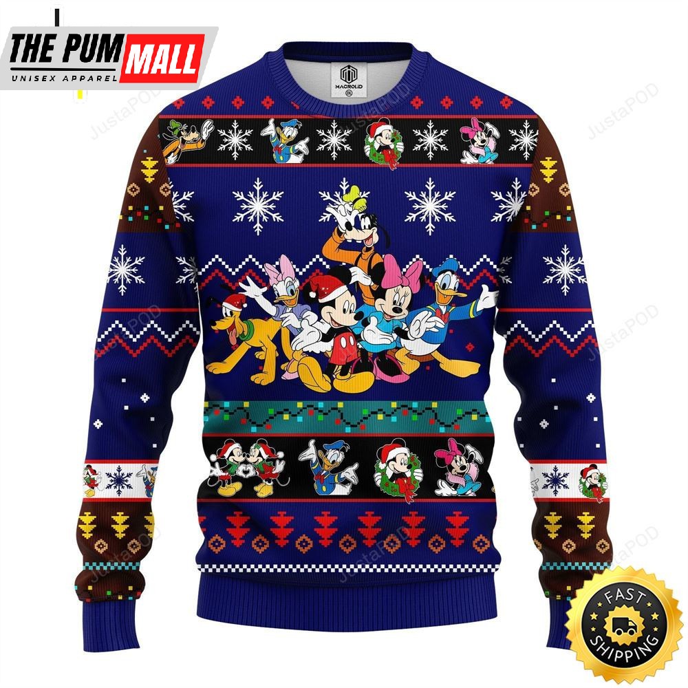 Mickey Mouse And Friends Ugly Christmas Sweater,