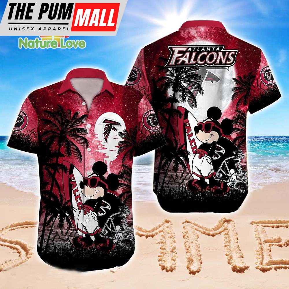Mickey Mouse Atlanta Falcons NFL Hawaiian Shirt Summer Vibes Disney Gift