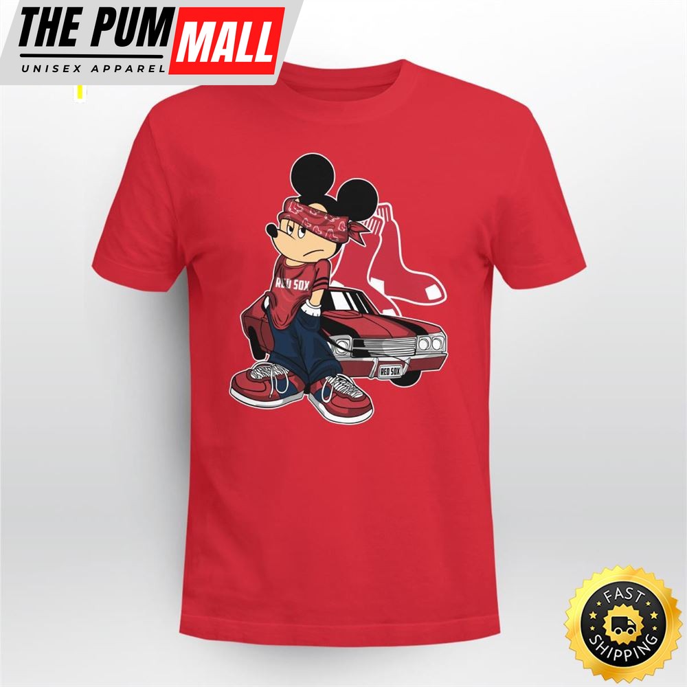 Mickey Mouse Boston Red Sox Super Cool Mickey Mouse 100 Year Anniversary Shirt